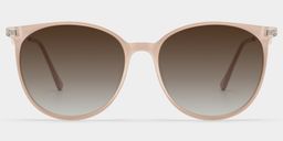 Babbage Hellbraun Rund Brille0