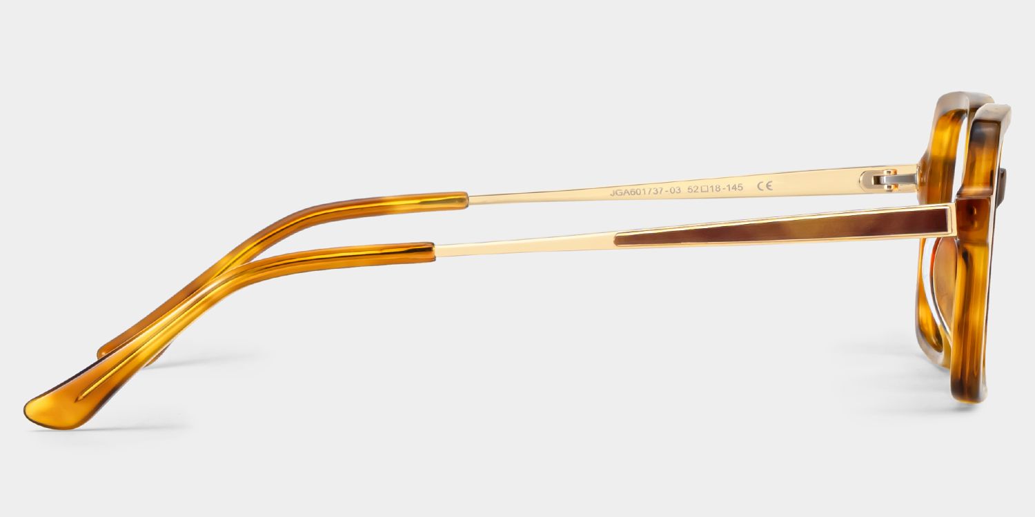 Beatrice Gelb Rechteckig Brille5