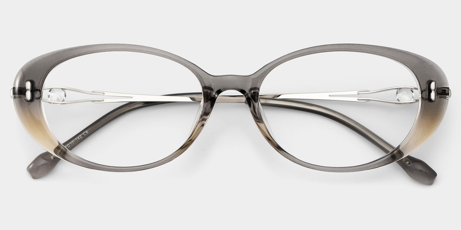 Blaire Grau Oval Brille3
