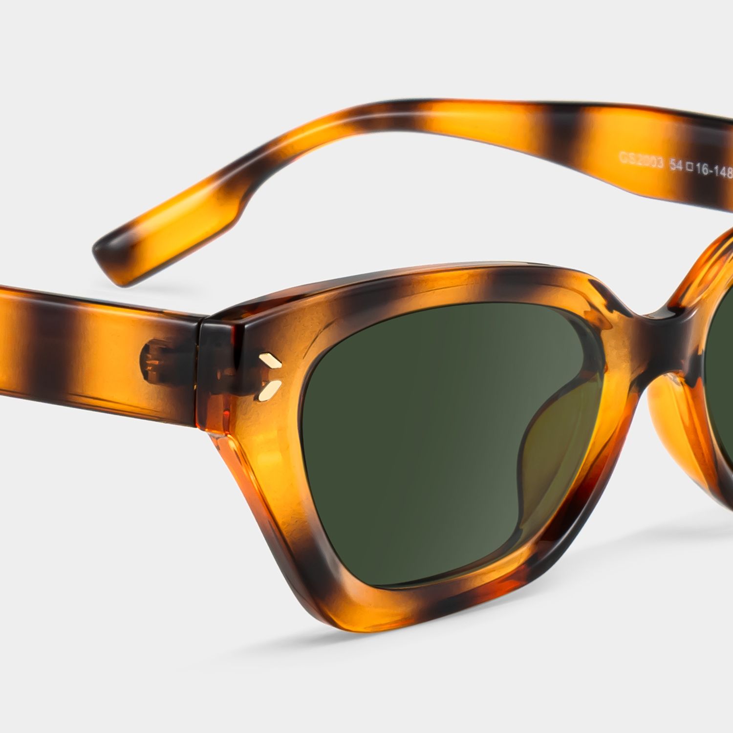 Philo Tr90 Tortoise Geometric Sonnenbrille | ZEELOOL4