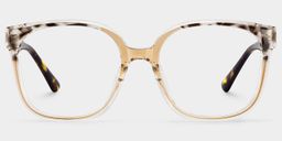 Siner Beige Quadratisch Brille1