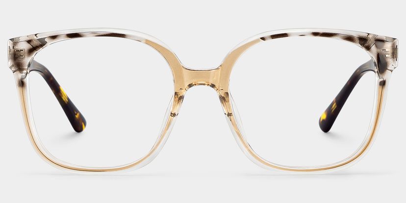 Siner Beige Quadratisch Brille