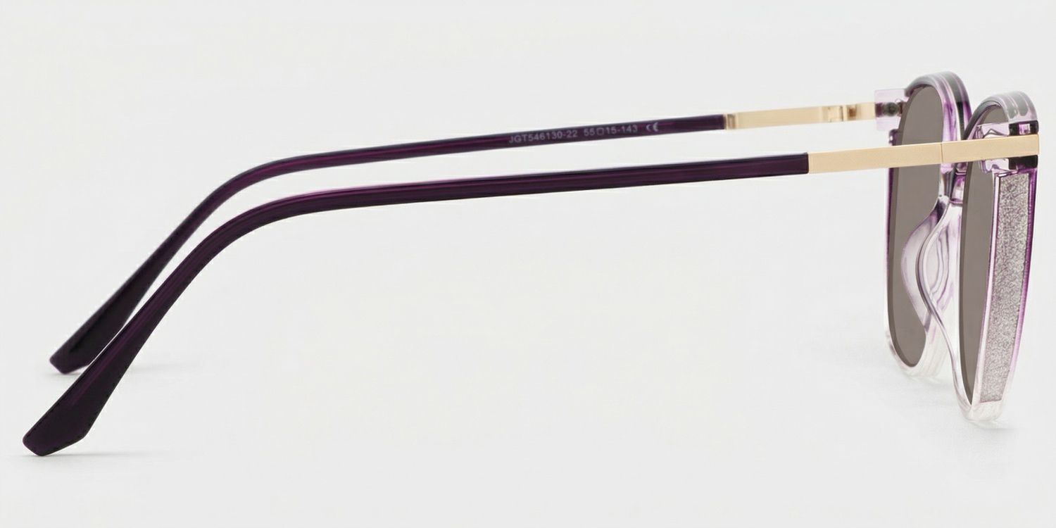 Walden Dunkellila Cateye Brille3