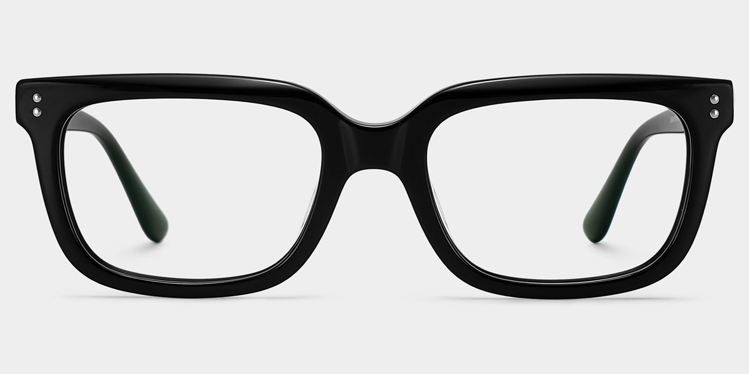 Fern Rechteckige Brille in Schwarz | ZEELOOL2