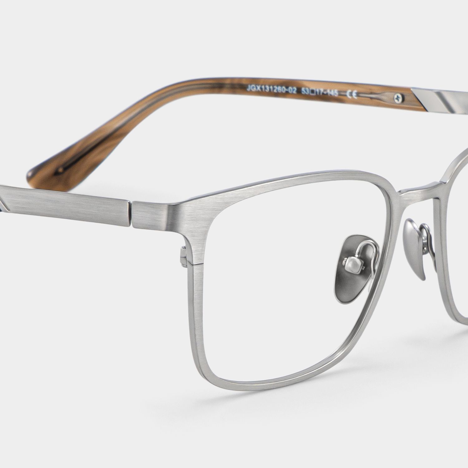 Aubrey Silber Rechteckig Brille6