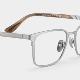 Aubrey Silber Rechteckig Brille6