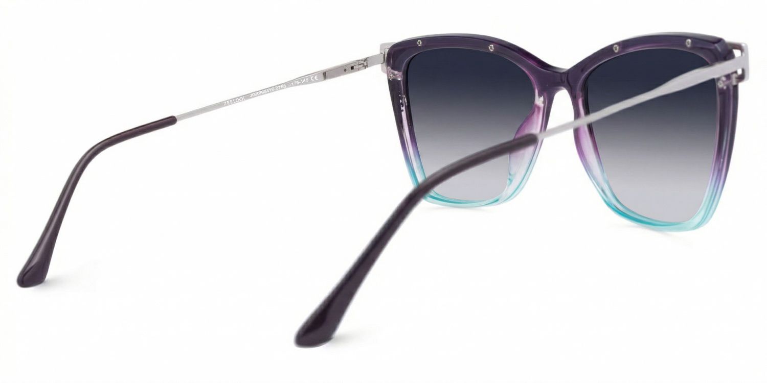 Matia Square Style in Lila-Blau Sonnenbrille | ZEELOOL3