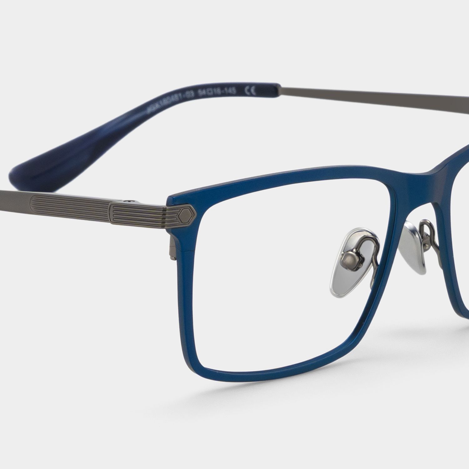 Alexander Blau Rechteckig Brille5