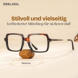 Beatrice Zweifarbig Rechteckig Brille0