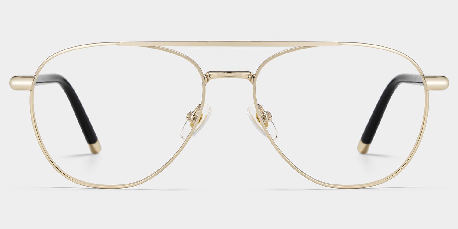 Calvin Gold Pilot Brille2