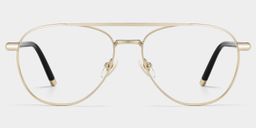 Calvin Gold Pilot Brille2