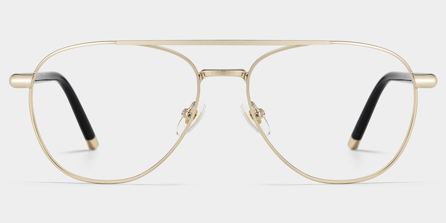 Calvin Gold Pilot Brille1