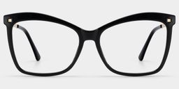 Isaebella schwarz Schmetterling-Form  Brille0