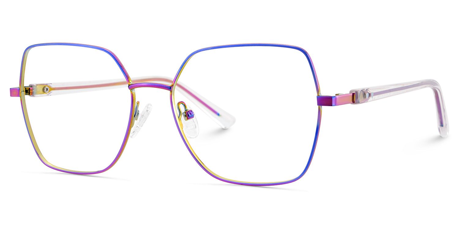 Billie Bunt Geometrisch Gemischte Materialien Brille4