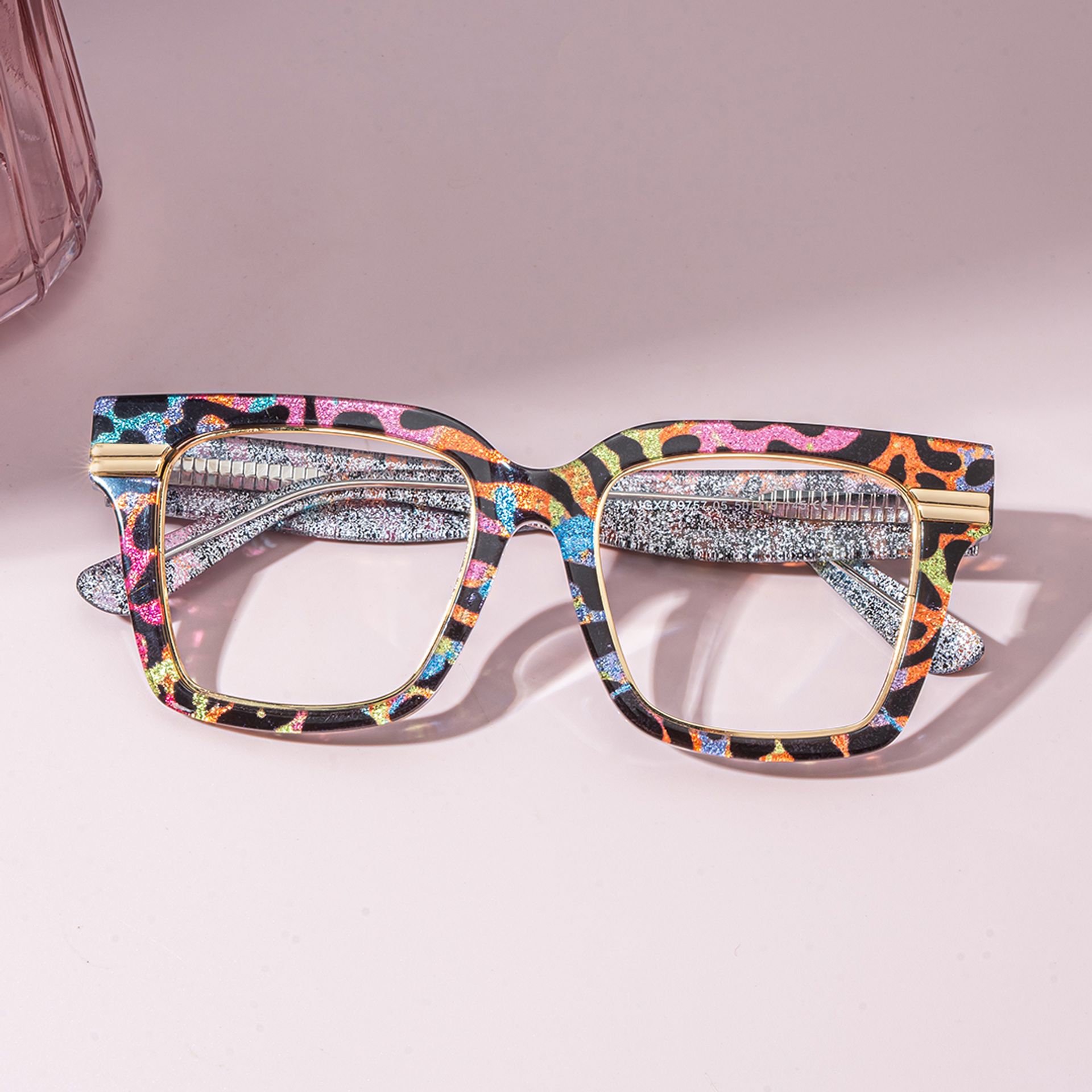 Taylor Bunt-Leo Quadratisch Gemischte Materialien Brille0