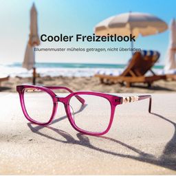 Freya Rot Quadratisch Brille0