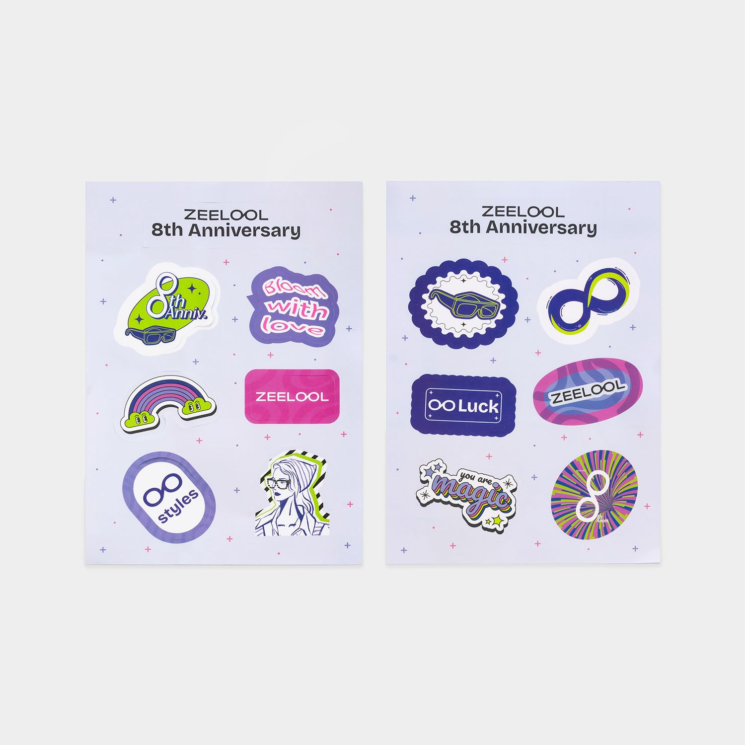 Zeelool 8. Jahrestag Aufkleber1