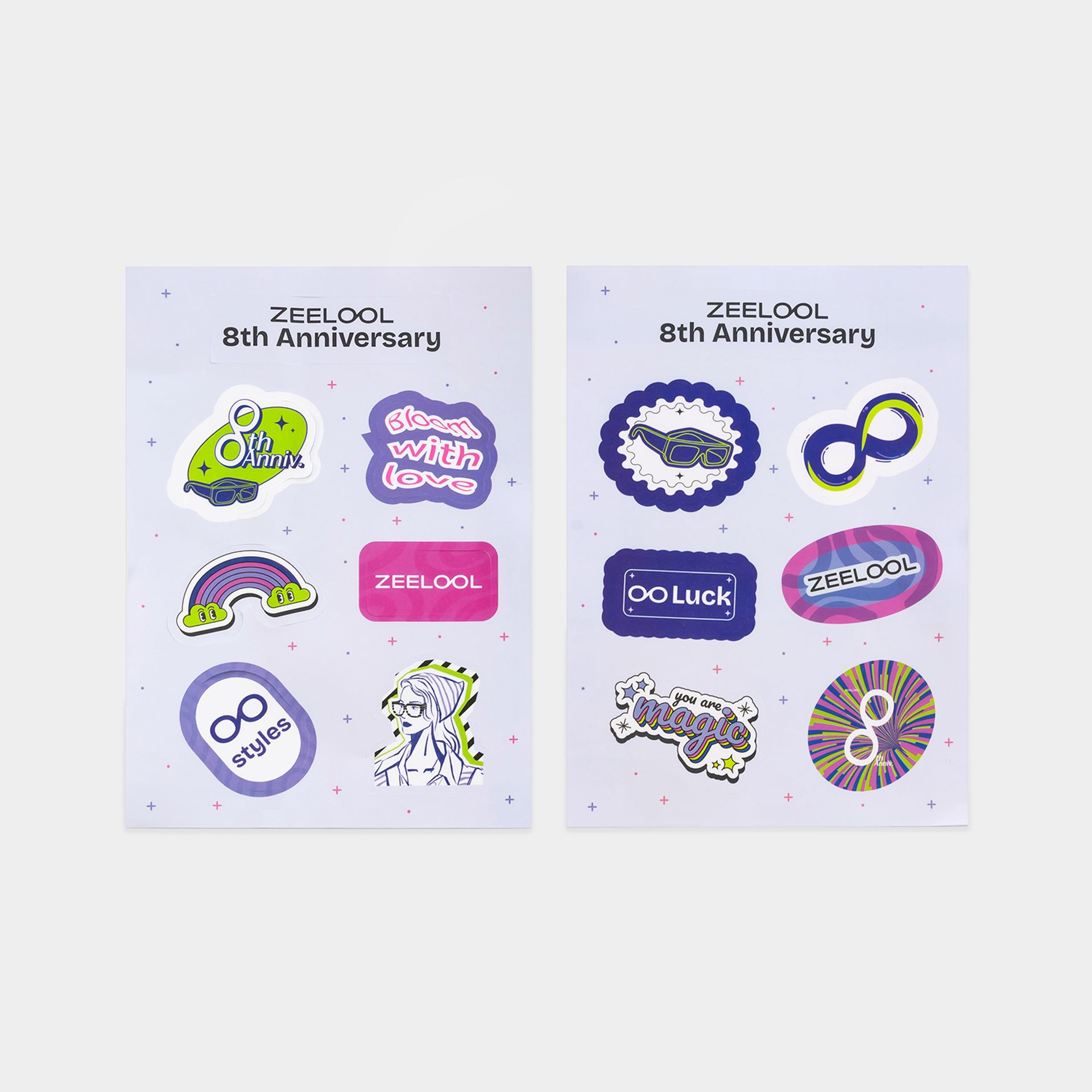 Zeelool 8. Jahrestag Aufkleber1