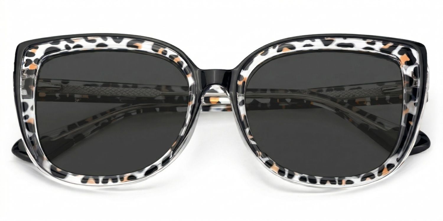 Fenn Schwarz-Tortoise Cat Eye Sonnenbrille, die Dein Gesicht umrahmen | ZEELOOL1