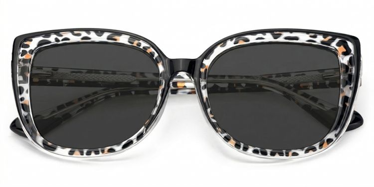 Fenn Schwarz-Tortoise Cateye Sonnenbrille