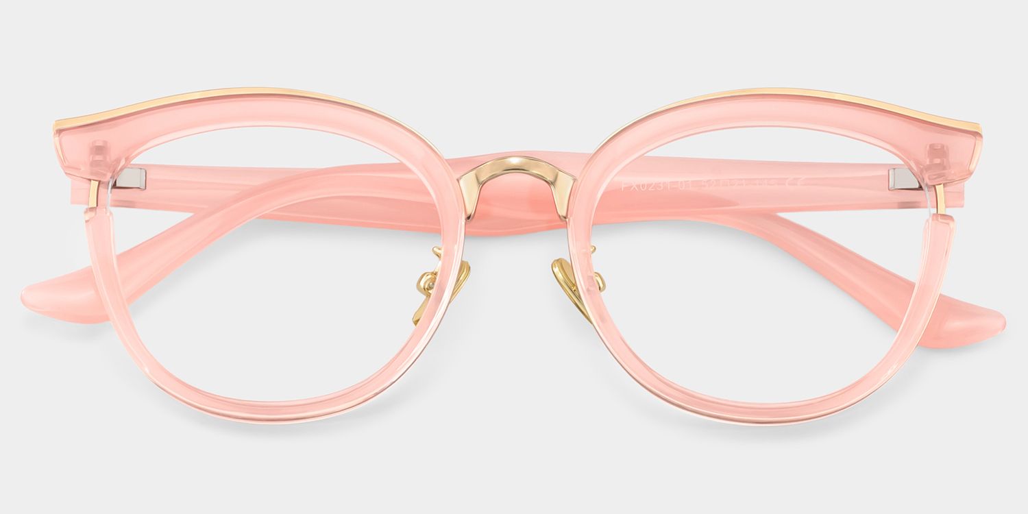 Eleanore Rosa Cateye Brille1