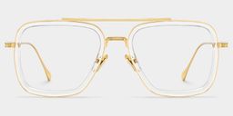 Gifford Klar Gold Pilot Brille0