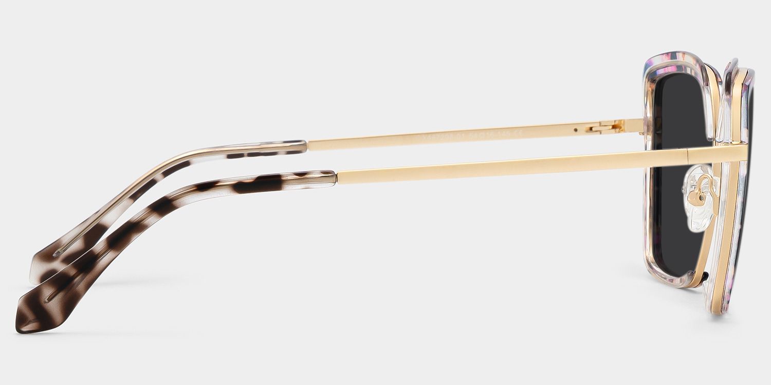 Chris Lila-Blumendruck Geometrisch Gemischte Materialien Brille3