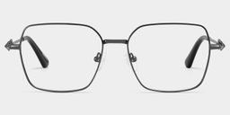 Kayla Schwarz Geometrisch Brille1