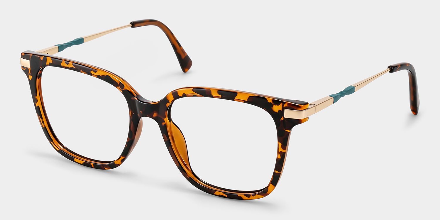 Jacqui Quadratische Schildpatt-Brille3