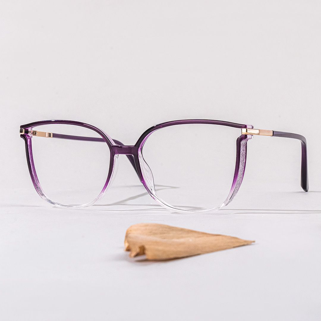 Walden Dunkellila Cateye Brille0