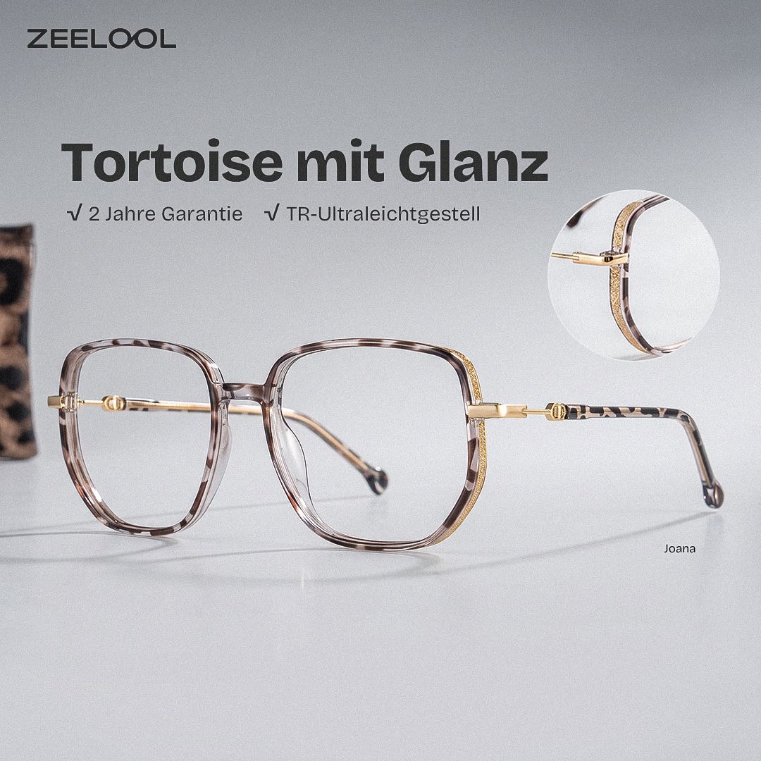 Joana Tortoise Geometrisch TR90 Brille0