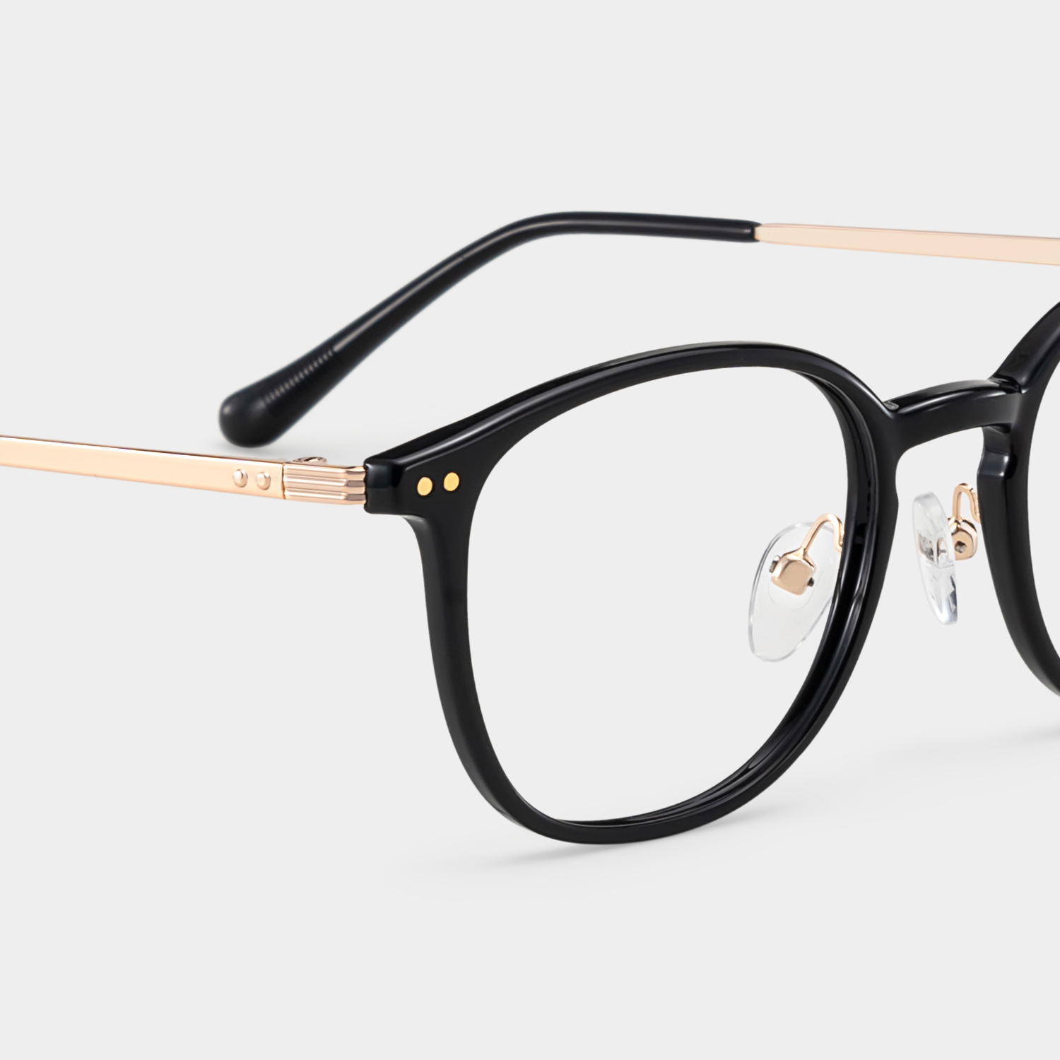 Mira Schwarz Oval Brille5