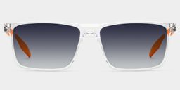 Active Klar Rechteckig Sonnenbrille0