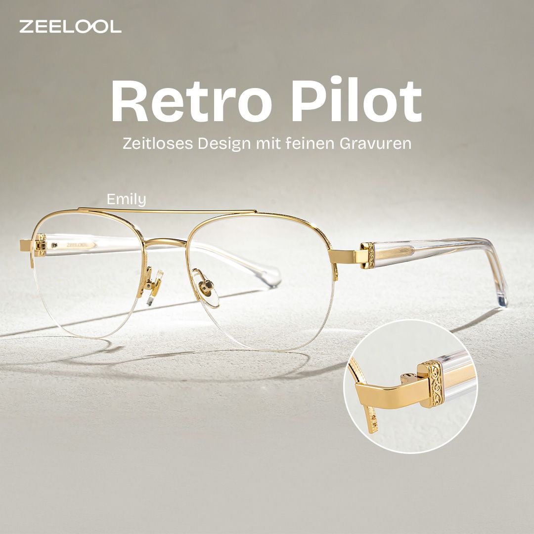 Emily Gold Pilot Brille0