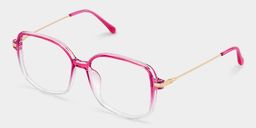 Payton Dunkelrosa Geometrisch Brille2