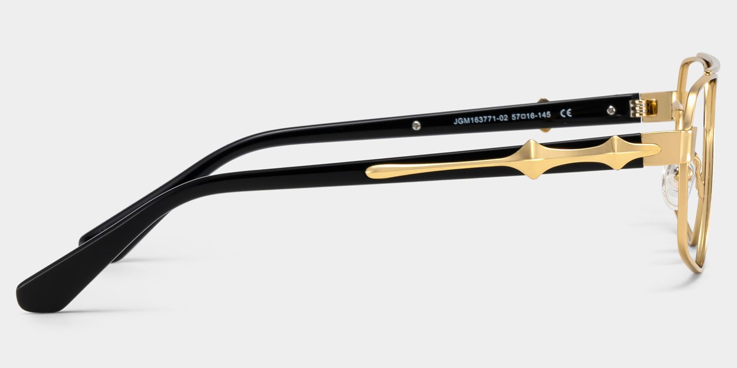 Sterling Gold Pilot Brille5