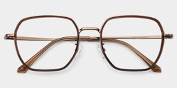 Arden Braun Geometrisch Brille2