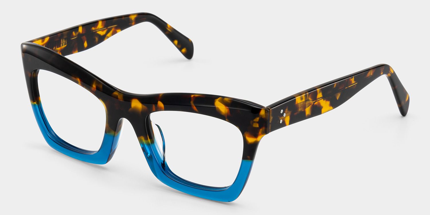Benitez Blau-Tortoise Quadratisch Brille2