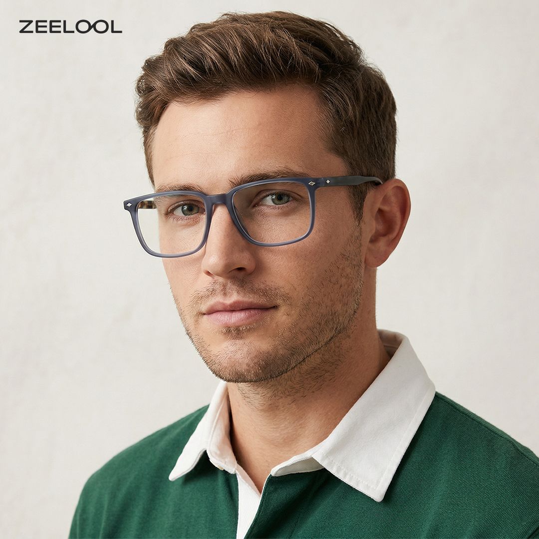 Tobias Blau Rechteckig Brille9