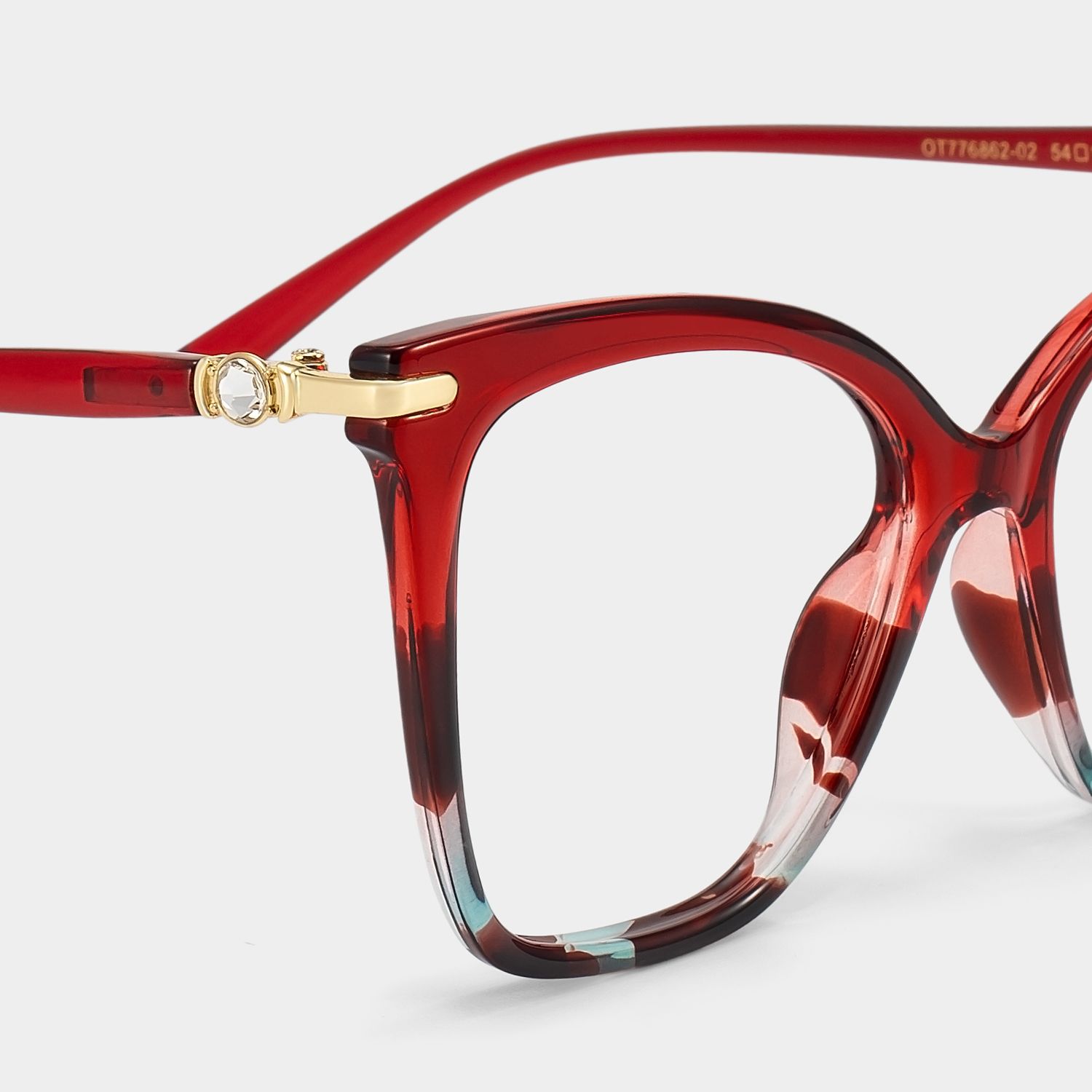 Lamar Rot Schmetterling Brille6