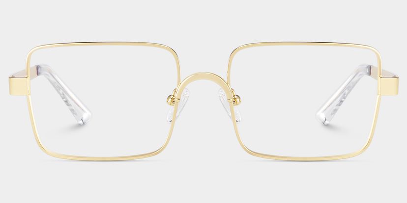 Gavin Gold Rechteckig Brille