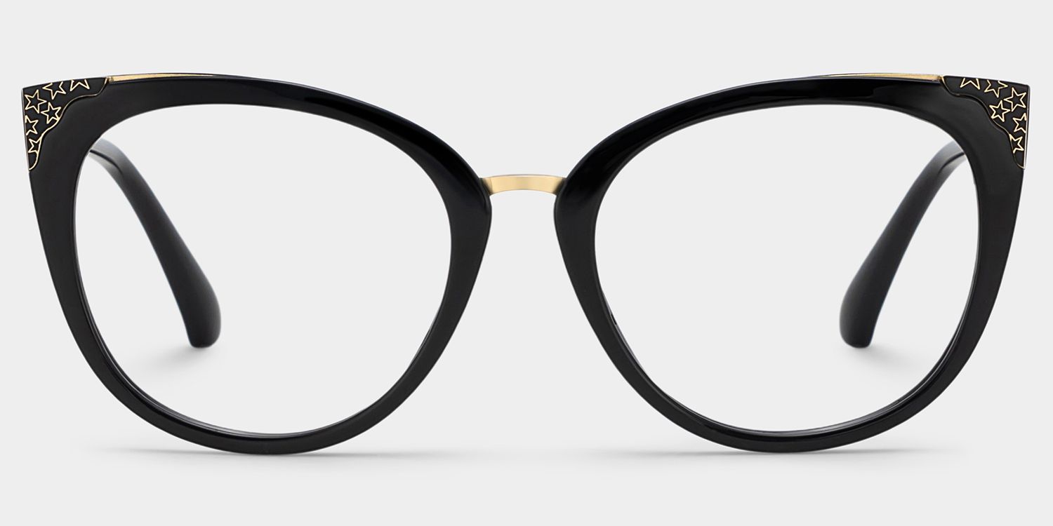 Dalton Schwarz Cateye Brille0