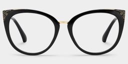 Dalton Schwarz Cateye Brille0