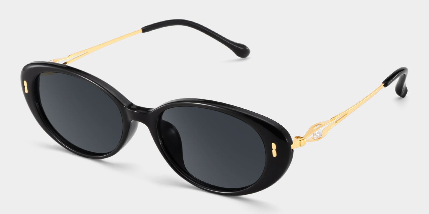 Blaire Schwarz Oval Brille2