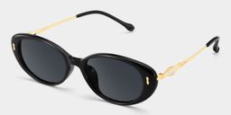 Blaire Schwarz Oval Brille2