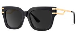Lidia Schwarz Quadratisch Sonnenbrille2