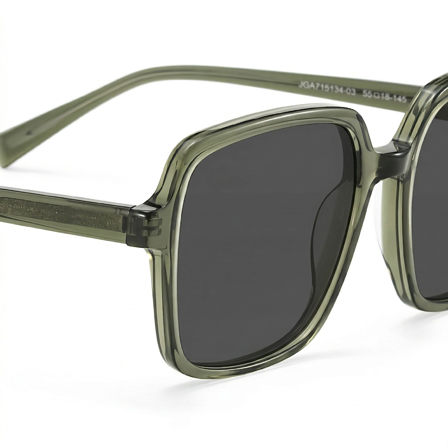 Ember Grün Quadratisch Brille4
