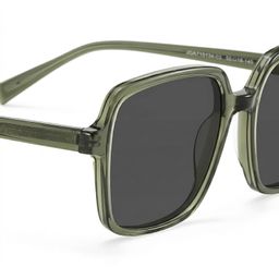 Ember Grün Quadratisch Brille4