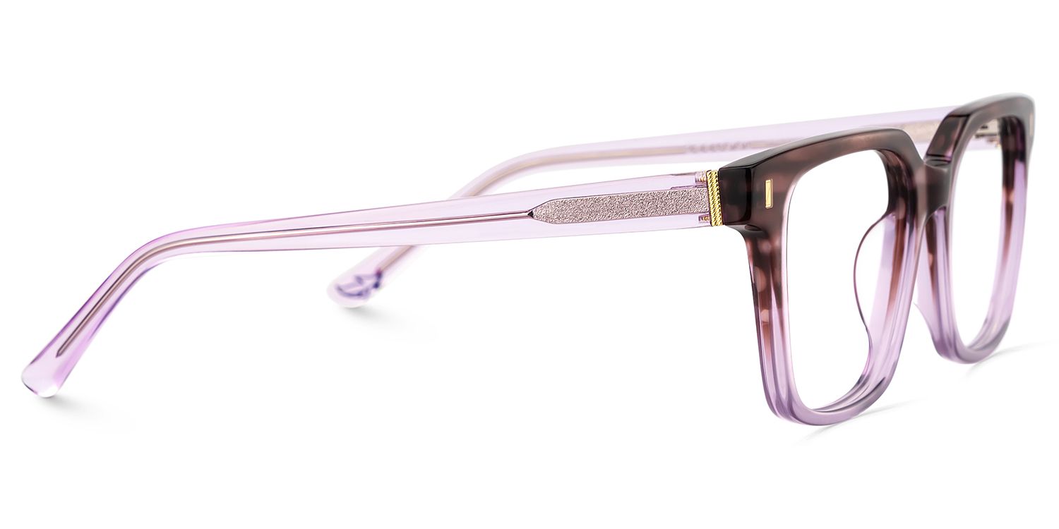 Pagel Lila Quadratisch Brille4