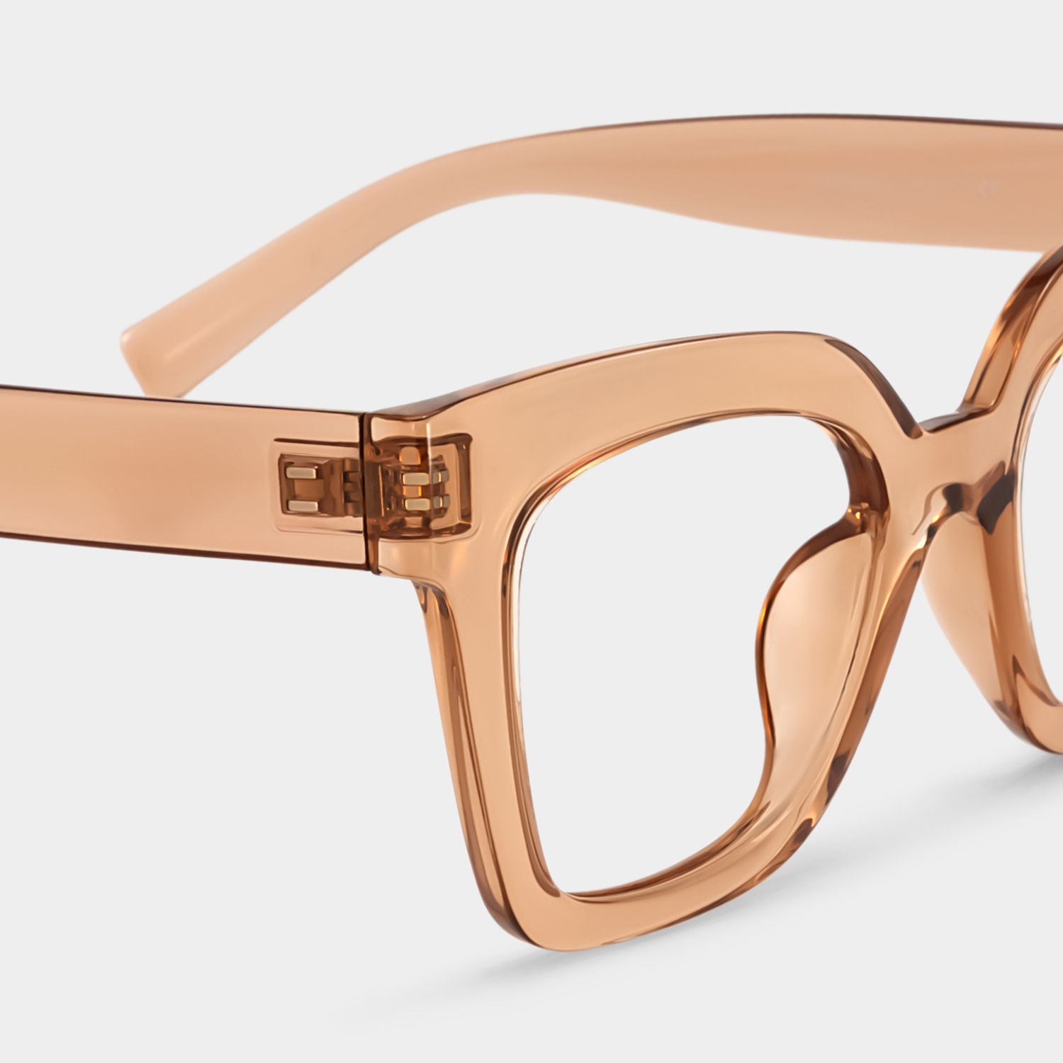 Malcolm Champagne Quadratische Brille4